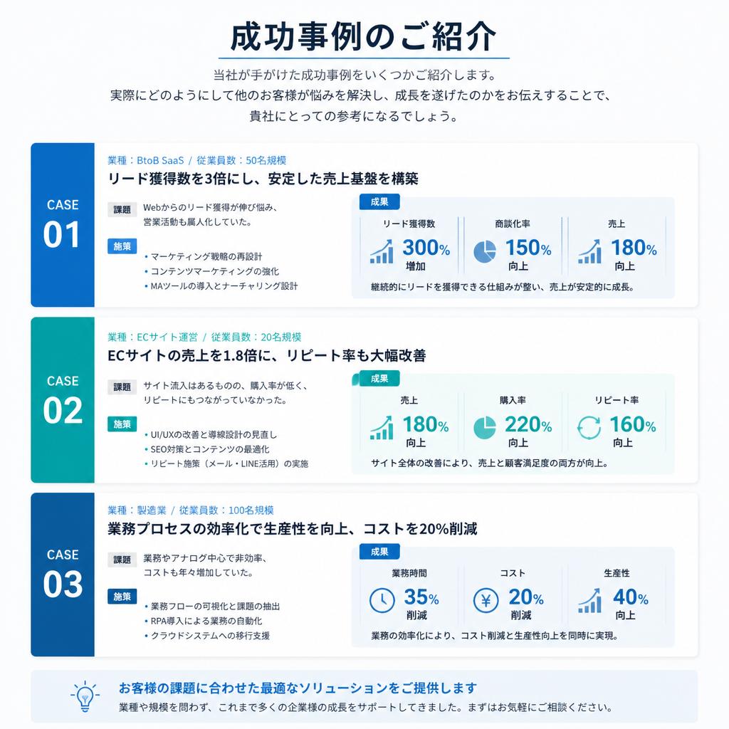 成功事例のご紹介