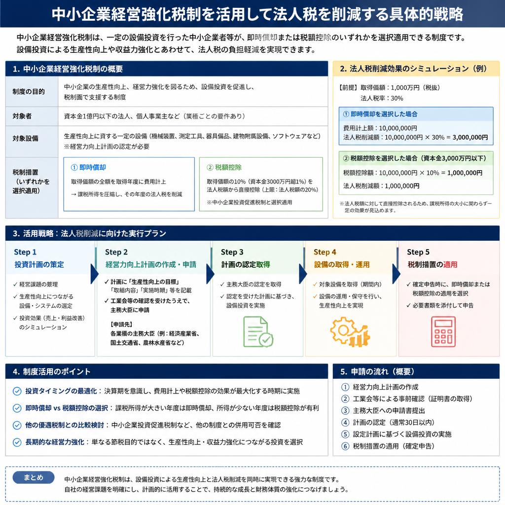2. 法人税削減の具体的戦略