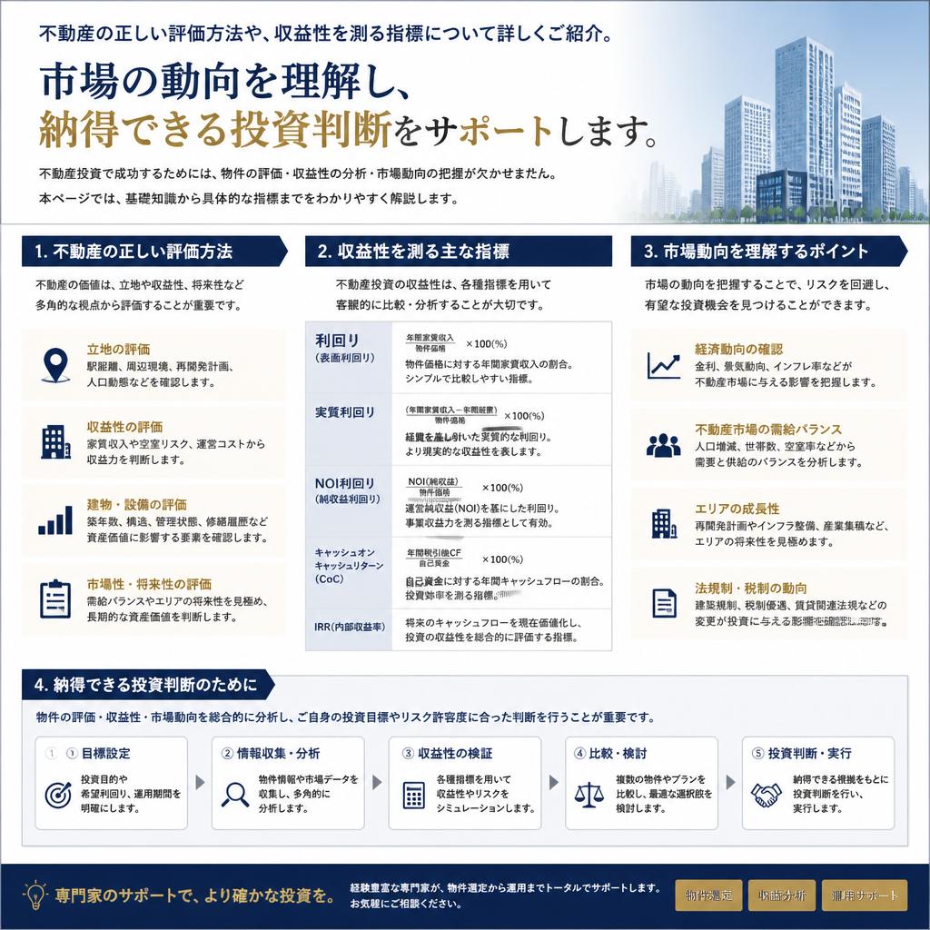 物件評価のポイントとは？