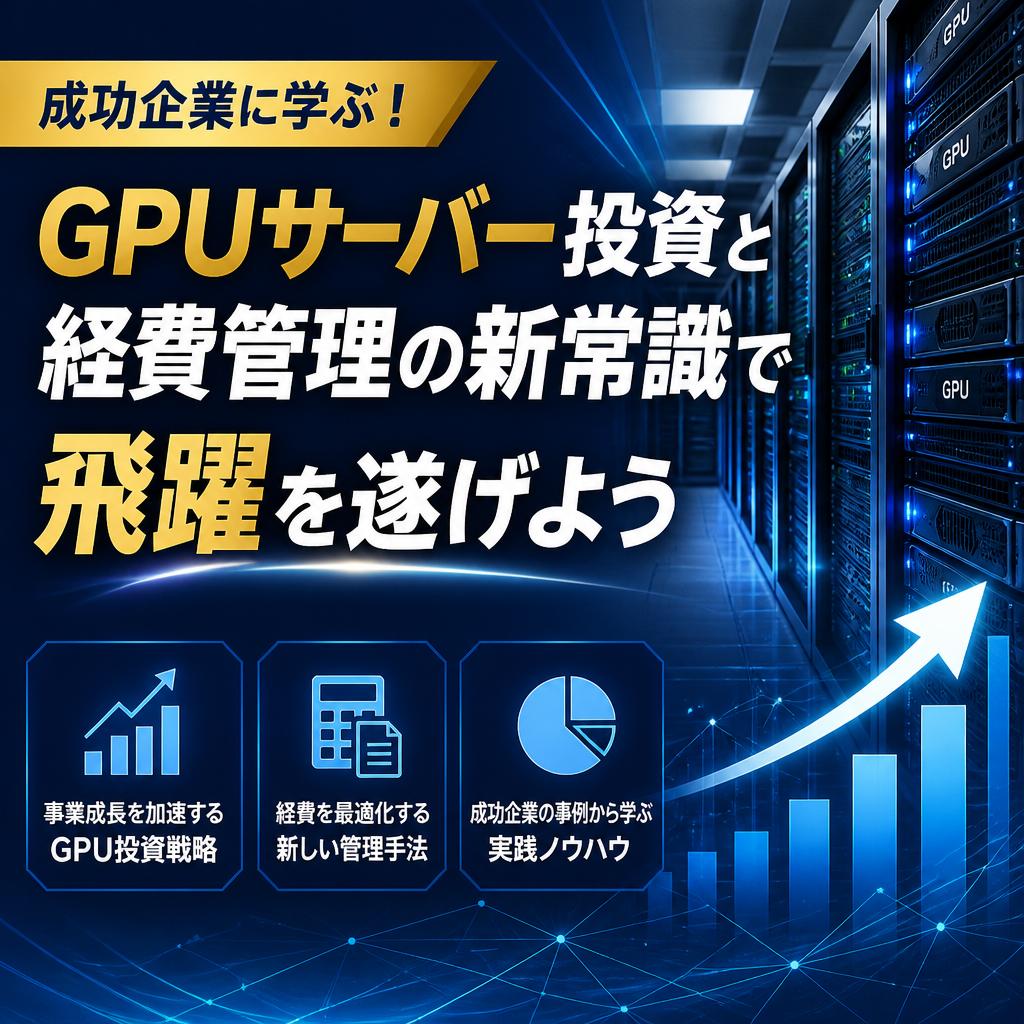 成功企業に学ぶ！GPUサーバー投資と経費管理の新常識で飛躍を遂げよう