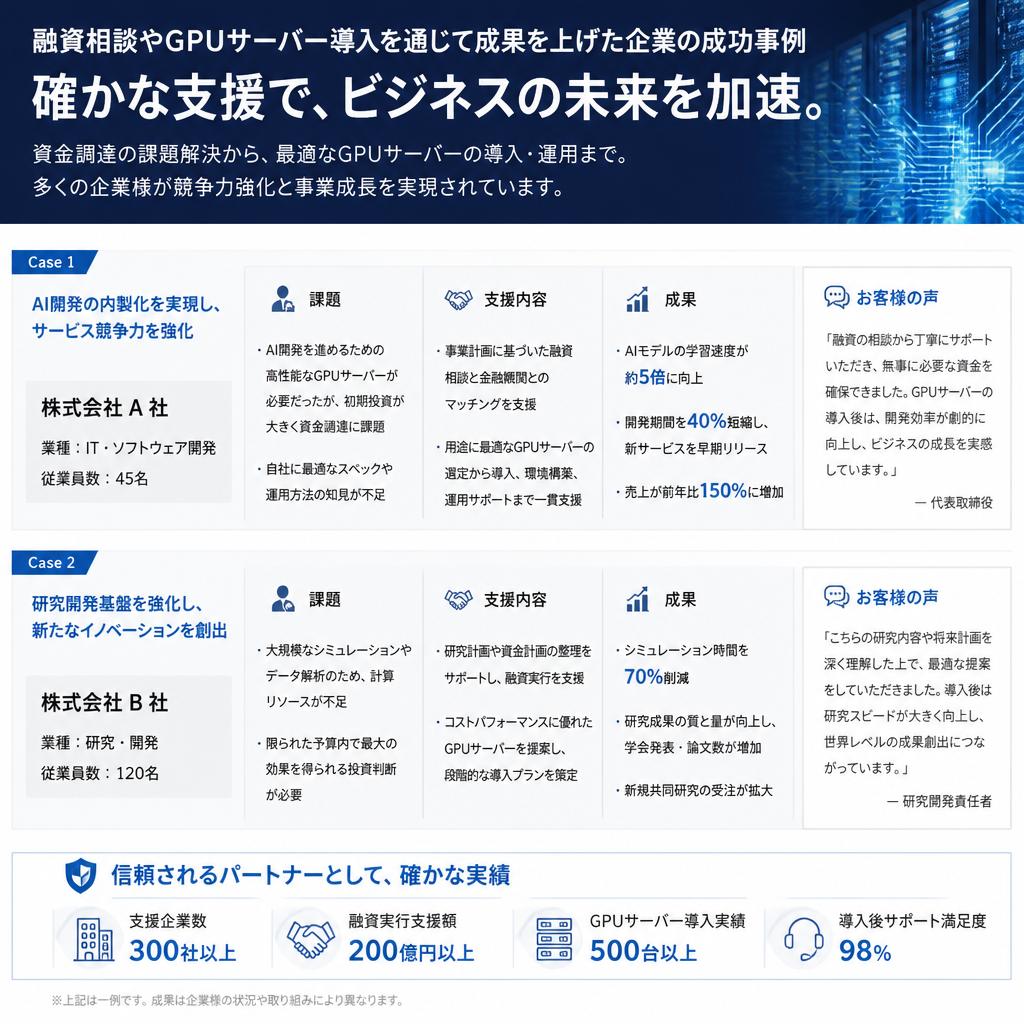 実績と成功事例のご紹介