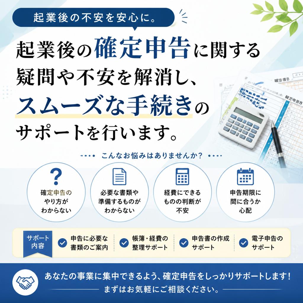 確定申告もお任せ！