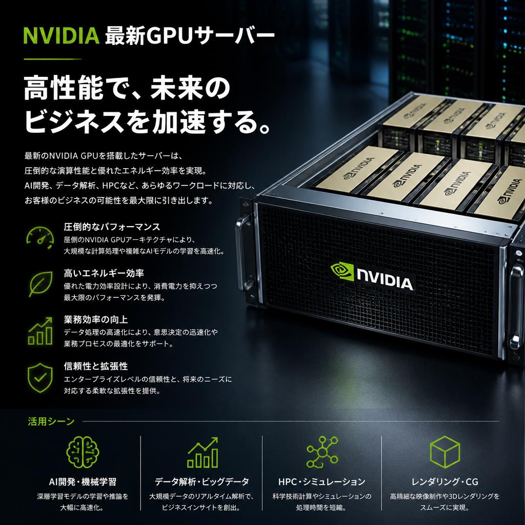 GPUサーバーの優位性とは？